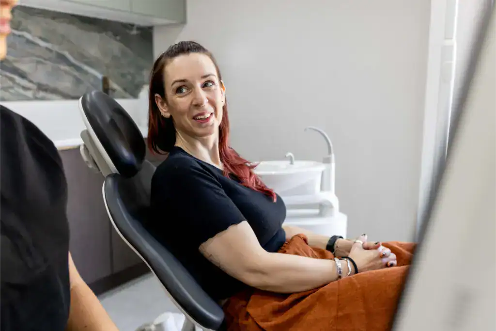 A relaxed patient in the dental chair at Treetops