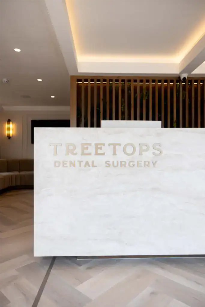 The Treetops Dental Surgery reception desk