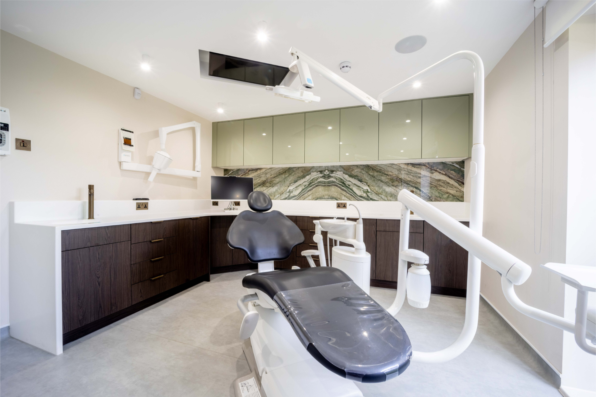 A dental treatment room at Treetops