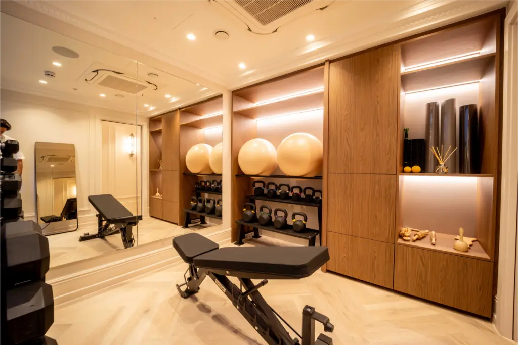 The gym and wellness studio at Treetops Wellness Clinic